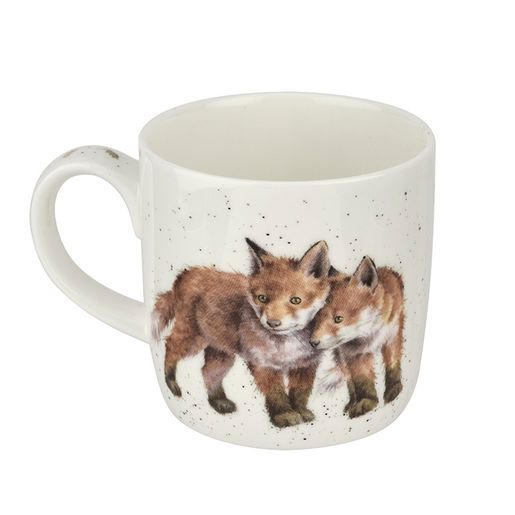 Porcelánový hrnek Wrendale Designs "Born to be Wild", 0,31 l - Lišky