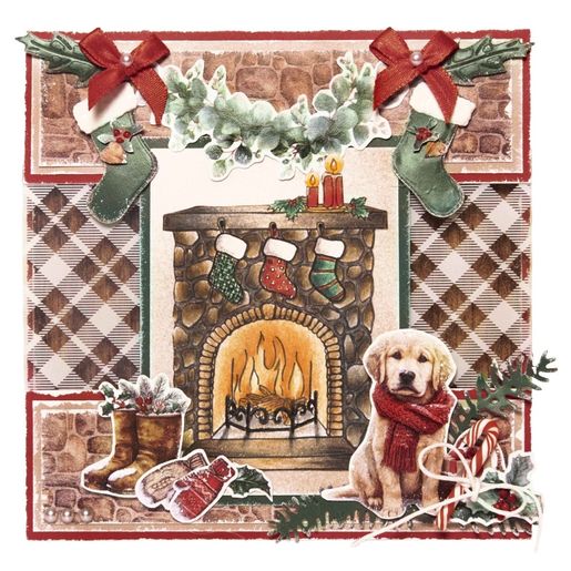 Kreativní blok s výseky Studio Light "Cottage Christmas", A4, 28 l. - Vánoce na chatě