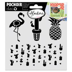 Šablona Aladine, 15x15 cm - Kaktusy