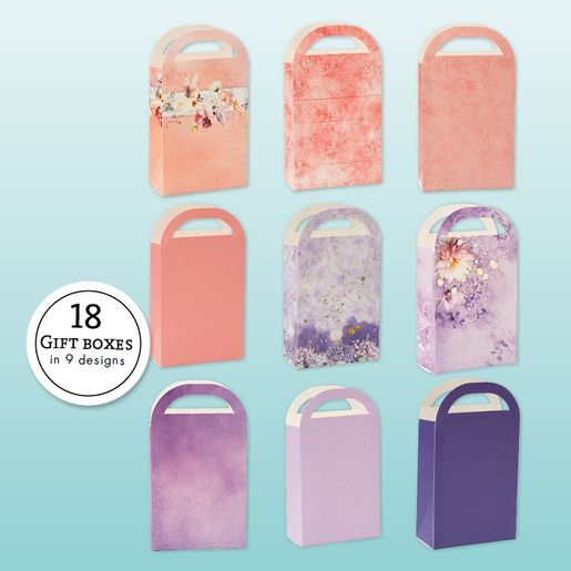 DIY Dárkové taštičky Studio Light, A5, 18 l. - Květinové