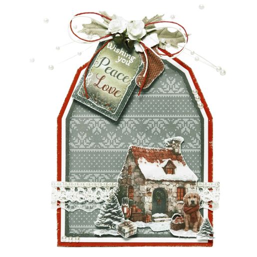 Pergamenové papíry Studio Light "Cottage Christmas", A5, 16 l. - Vánoce na chatě