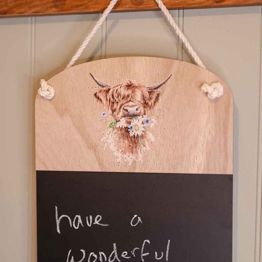 Křídová tabule do kuchyně Wrendale Designs "Daisy Coo" - Kráva