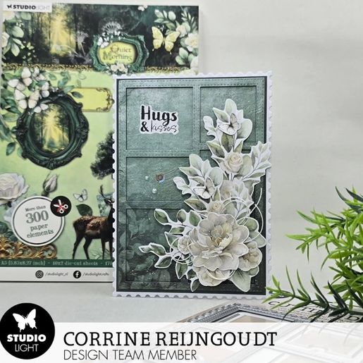 Blok s papírovými výseky Studio Light "Quiet Morning", A5, 20 l. - Smuteční