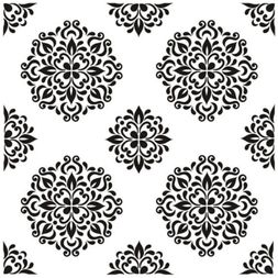 Šablona Cadence, 45x45 cm - Kulaté ornamenty