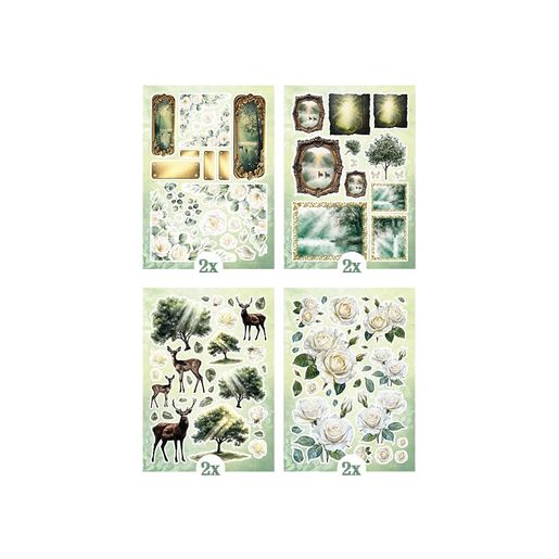 Blok s papírovými výseky Studio Light "Quiet Morning", A5, 20 l. - Smuteční