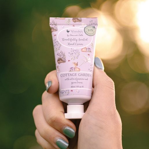 Krém na ruce Wrendale Designs "Cottage Garden", 30 ml - Jasmín, zelené lístky