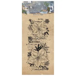 Gelové razítko Studio Light "Vintage Christmas", 8,7x19,1 cm - Vánoční hvězdy