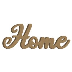 Dřevěný výřez k dekoraci Gomille, samostojící, 29,3x11 cm - Nápis Home