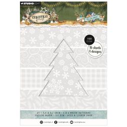 Pergamenové papíry Studio Light "Christmas Forest", A5, 16 l. - Vánoční lesík