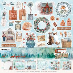 Scrapbooková sada Studio Light "Let it Snow", 30,5x30,5 cm, 12 l.