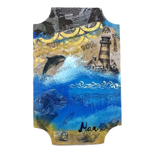 Dřevěný výřez k dekoraci Gomille, 22x14 cm - Cedule