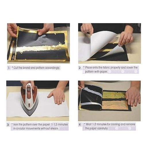 Transferový obrázek na textil Cadence, A3 - Stříbrné lilie