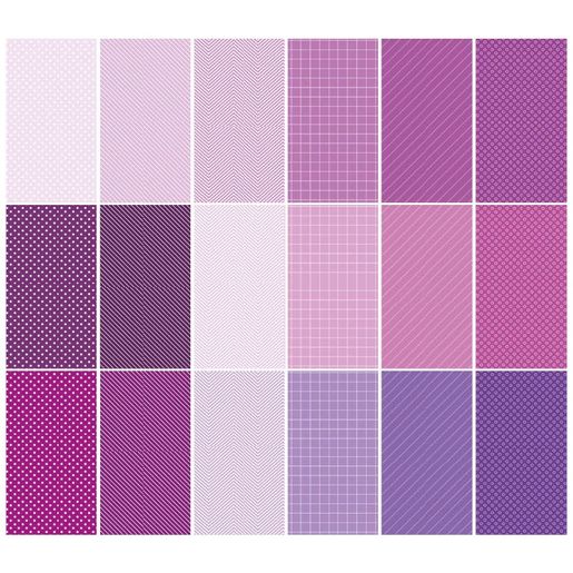 Blok vzorovaných papírů Studio Light, A5, 36 l. - odstíny fialové