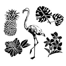 Šablona TCW - Tropical Elements - VYBERTE VELIKOST