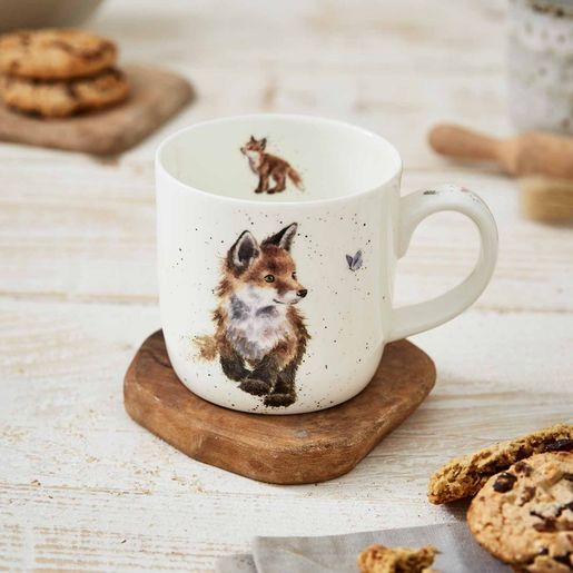 Porcelánový hrnek Wrendale Designs "Born to be Wild", 0,31 l - Lišky