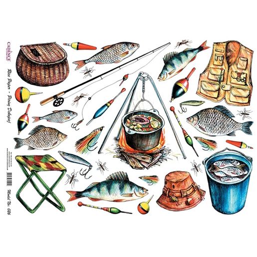 Rýžový papír Cadence, A4 - Na rybách