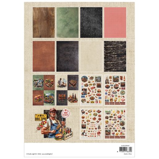 Kreativní blok s výseky Studio Light "BBQ Party", A4, 28 l. - Grilovačka