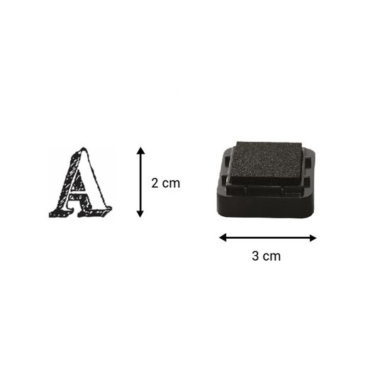 Razítka Aladine Creative Stamp, 54 ks - Abeceda a číslice