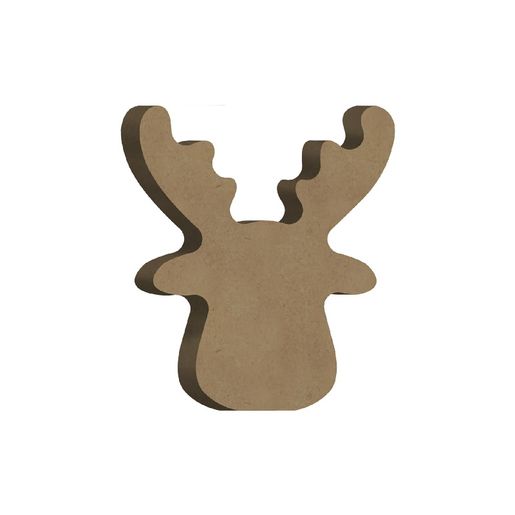 Dřevěný výřez k dekoraci Gomille, samostojící, 5x7 cm - Sob, malý