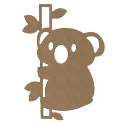 Dřevěný výřez k dekoraci Gomille, 21x29 cm - Koala, velká