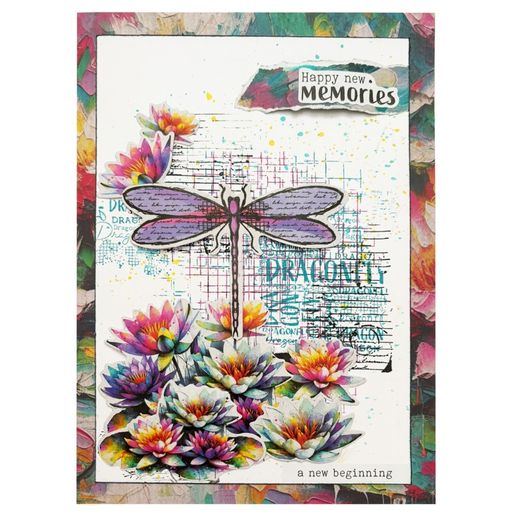 Blok s papírovými výseky Studio Light "Dragonfly Dreams", A6, 20 l.