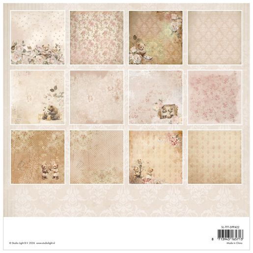 Blok podkladových papírů Studio Light "Teddy