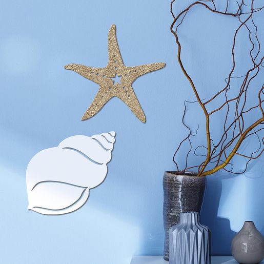 Dřevěný výřez k dekoraci Gomille, 25x23 cm - Hvězdice, velká