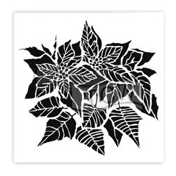 Šablona TCW 6"x6" (15,2x15,2 cm) - Poinsettia