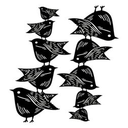 Šablona Cadence, stínová - Ptáčci