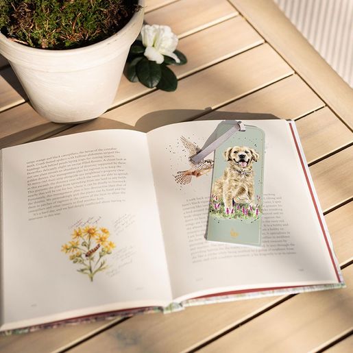 Záložka do knihy Wrendale Designs "Golden Moments" - Zlatý retrívr
