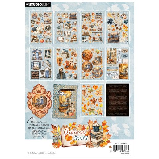 Blok s papírovými výseky Studio Light "Autumn Story", A5, 20 l. - Podzimní příběh