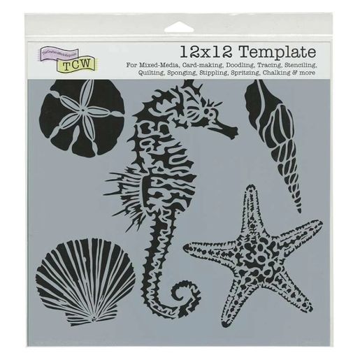 Šablona TCW 12"x12" (30,5x30,5 cm) - Sea Creatures