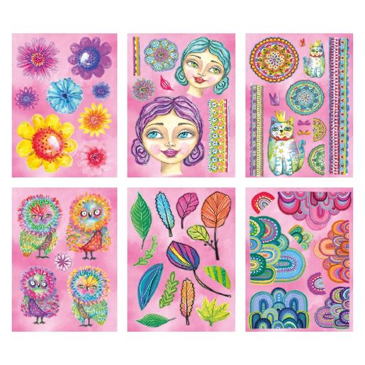 Blok s papírovými výseky Studio Light "26", A4, 70 l. - Extra velké