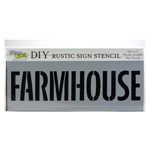 Šablona TCW 16,5"x6" (42x15 cm) - Text Farmhouse