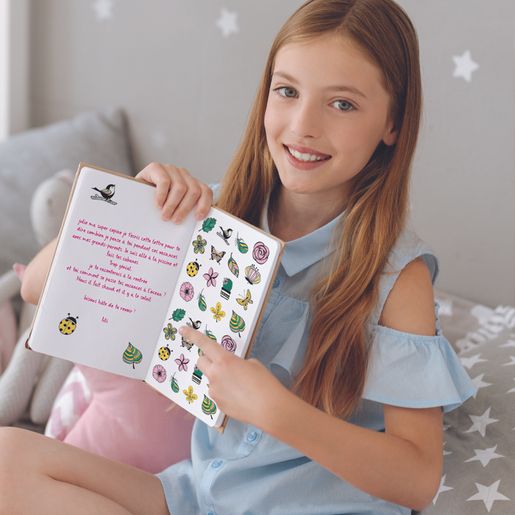 Dřevěná razítka Aladine Stampo Lovely, 15 ks - Příroda