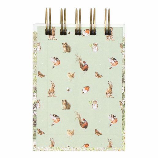 Kroužkový blok Wrendale Designs "Hedgerow", B7, 50 l., čistý a linkovaný - Polní zvířata