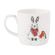 Vánoční porcelánový hrnek Wrendale Designs "Snow Angels", 0,31 l - Králík a červenka