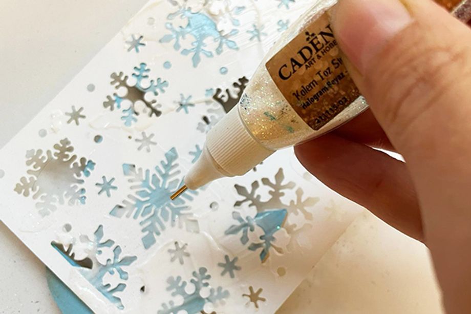 Ledový věnec s andílky