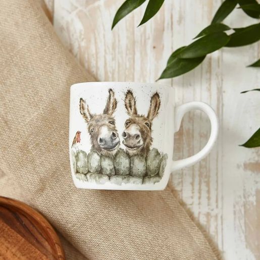 Porcelánový hrnek Wrendale Designs "Hee Haw", 0,31 l - Oslíci