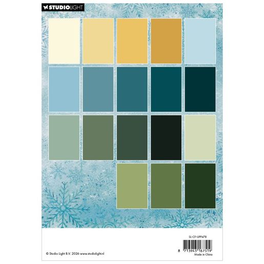 Blok barevných papírů Studio Light "Christmas Forest", A5, 36 l. - Vánoční lesík