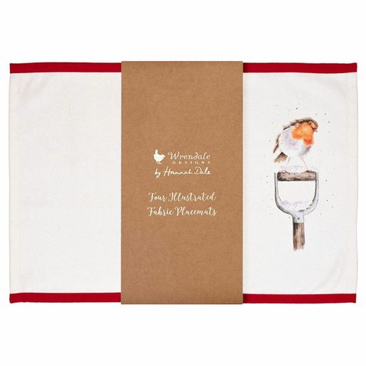 Látkové prostírání Wrendale Designs "Winter Woodland", 4 ks - Vánoční zvířátka