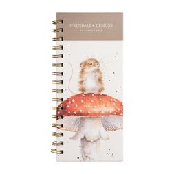Kroužkový plánovač Wrendale Designs "He's a Fun-Gi", DL, 64 l., linkovaný - Myška