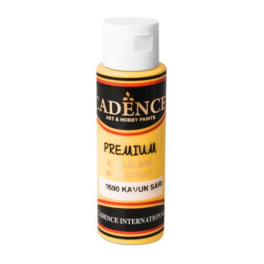 Akrylová barva Cadence Premium, 70 ml - citron yellow, citrónová žlutá