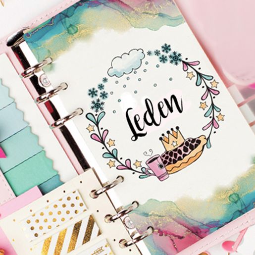 Diářová razítka Aladine Stampo BULLET JOURNAL, 25 ks - Kalendárium