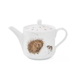 Porcelánová konvice na čaj Wrendale Designs "Hedgehog & Mouse", 0,6 l - Ježek a myška