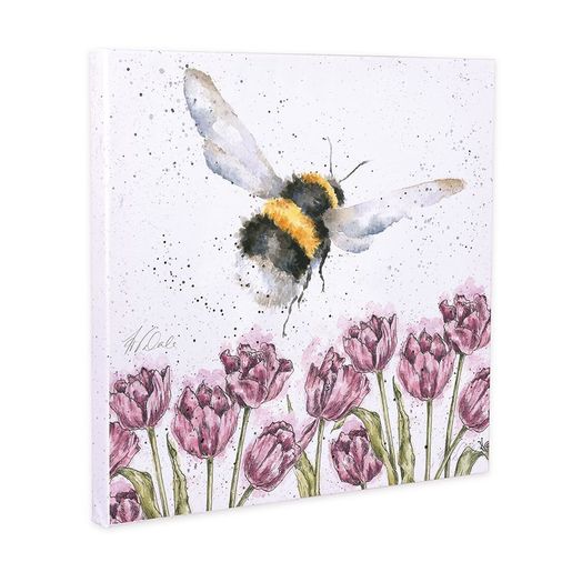 Obraz Wrendale Designs "Flight of the Bumblebee 20x20 cm - Čmelák