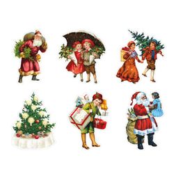 Průhledné samolepky Studio Light "Vintage Christmas" - Vánoční nostalgie