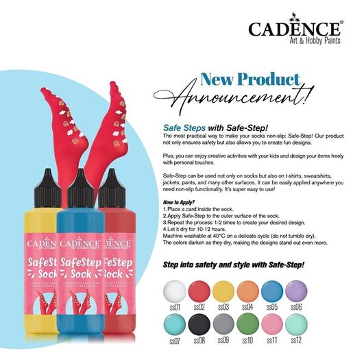 Protiskluzová barva Cadence SafeStep Sock-Stopper Paint, 90 ml - VYBERTE ODSTÍN