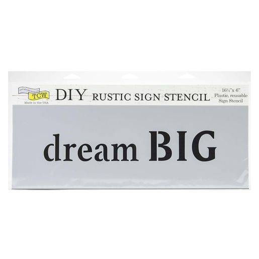 Šablona TCW 16,5"x6" (42x15 cm) - Text Dream Big