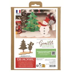 Kreativní dřevěná sada k dotvoření Gomille - Sněhulák